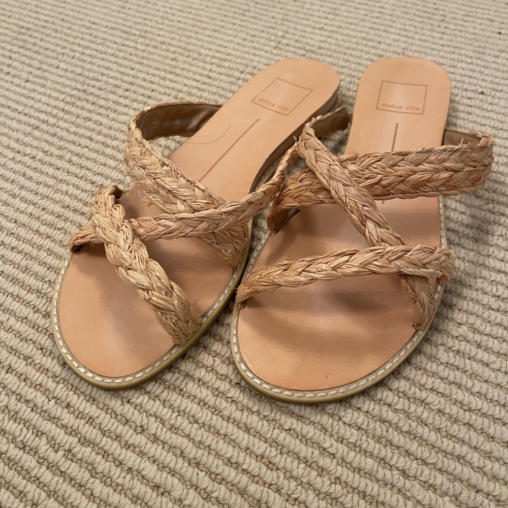 Dolce Vita Tan Braided Flats